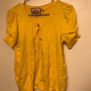 Juicy Couture bunched short sleeve cardigan
